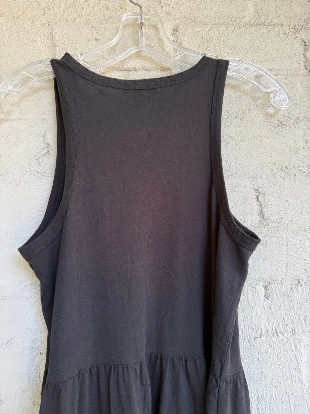 J. Crew Black Cotton Knit Sleeveless Maxi Dress Size XS